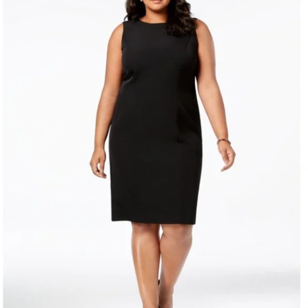 Club Monaco Sleeveless Cut Out Black Midi Dress, Small